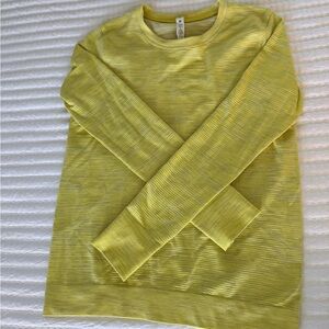 lululemon athletica Women's Lightweight Crewneck - Lime Yellow Heather